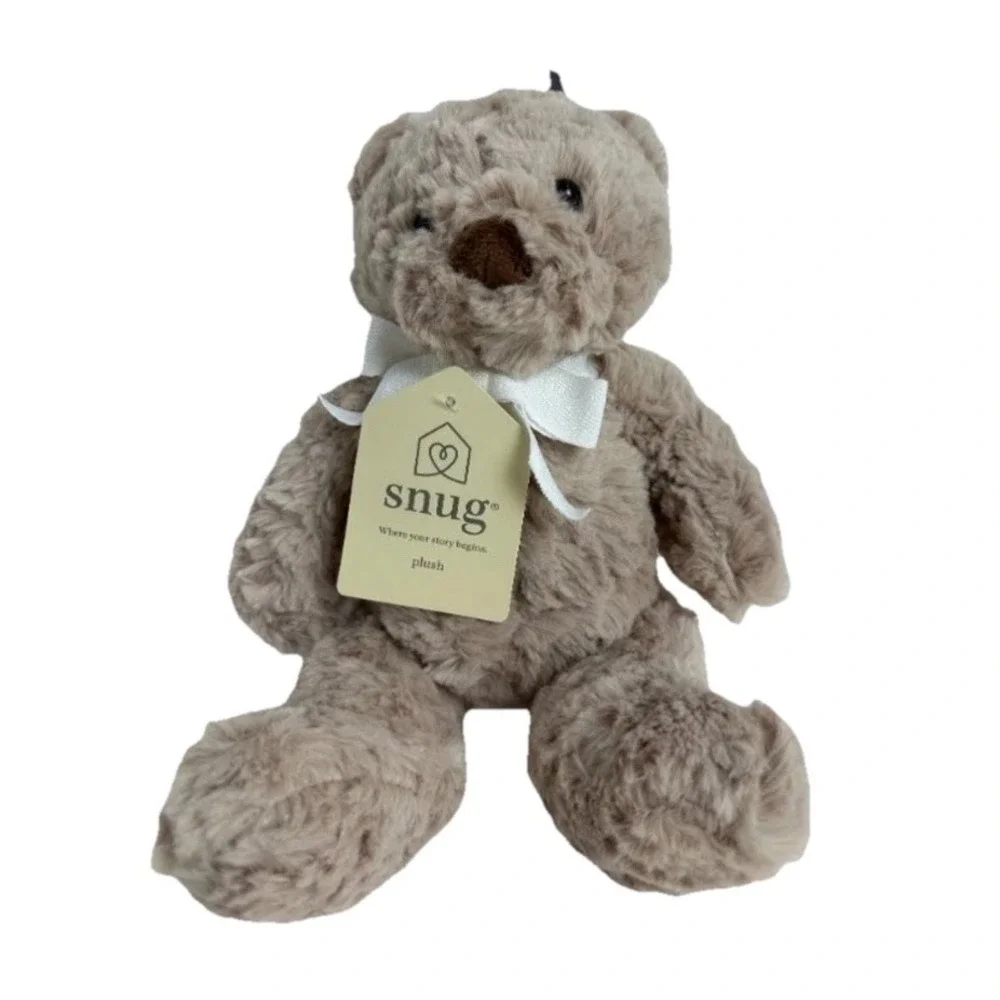 NWT Snug Baby Beige Teddy Bear Lovey Tan Plush Stuffed Animal Infant Comfort Toy